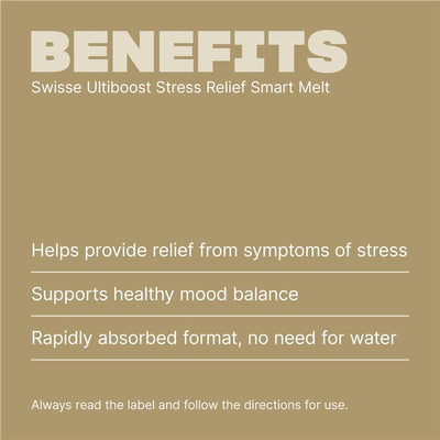 Swisse Ultiboost Stress Relief Smart Melt 60 Tablets - Find Your Calm