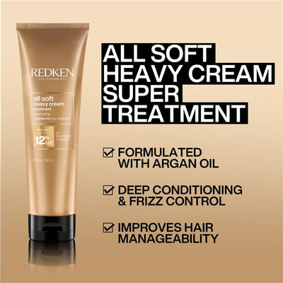 Redken All Soft Heavy Cream Mask 250ml - Deep Moisturizing Treatment