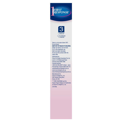 First Response 3-Pack In-Stream & Digital Pregnancy Tests, 99% Accurate