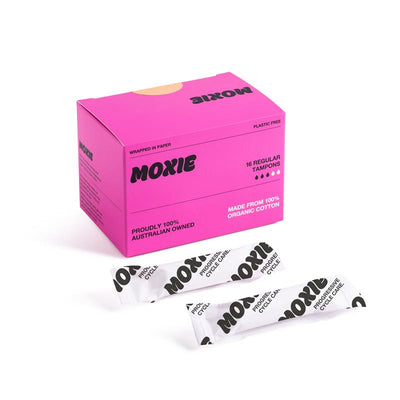 Moxie 100% Organic Cotton Tampons Regular - 16 Pack