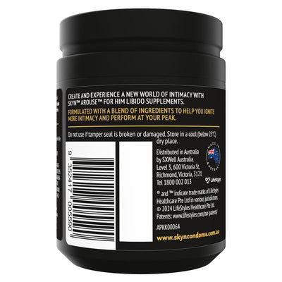 Skyn Arouse For Him Libido Supplements 60 Tablets - Boost Sexual Function