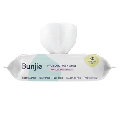 Bunjie Probiotic Baby Wipes - 80 Pack