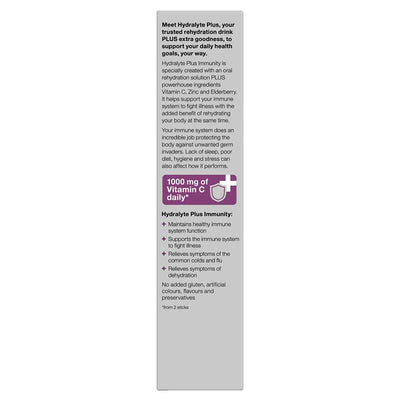 Hydralyte Plus Immunity Powder - 10 Sticks