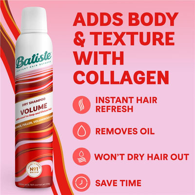 Batiste Volume Dry Shampoo 350ml - Instant Hair Refresh