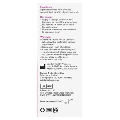 BioRevive Clean Ears Spray 30ml - Gentle Earwax Removal Solution