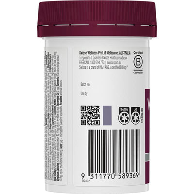 Swisse Ultivite Women's 65+ Multivitamin with Vitamin D & B Complex, 60 Tablets