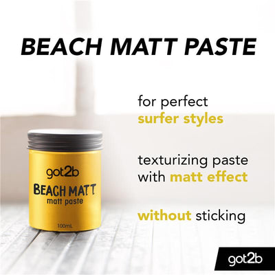 Got2b Beach Matt Paste 100ml - Ultimate Surfer Style