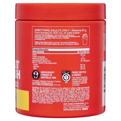 BSc K-OS Pre-Workout Lemon Squash 300g - Maximize Your Workout Intensity