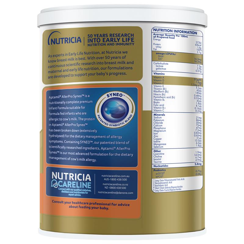 Aptamil AllerPro Syneo 1 - Premium Allergy Infant Formula (900g) - Auzzi Store