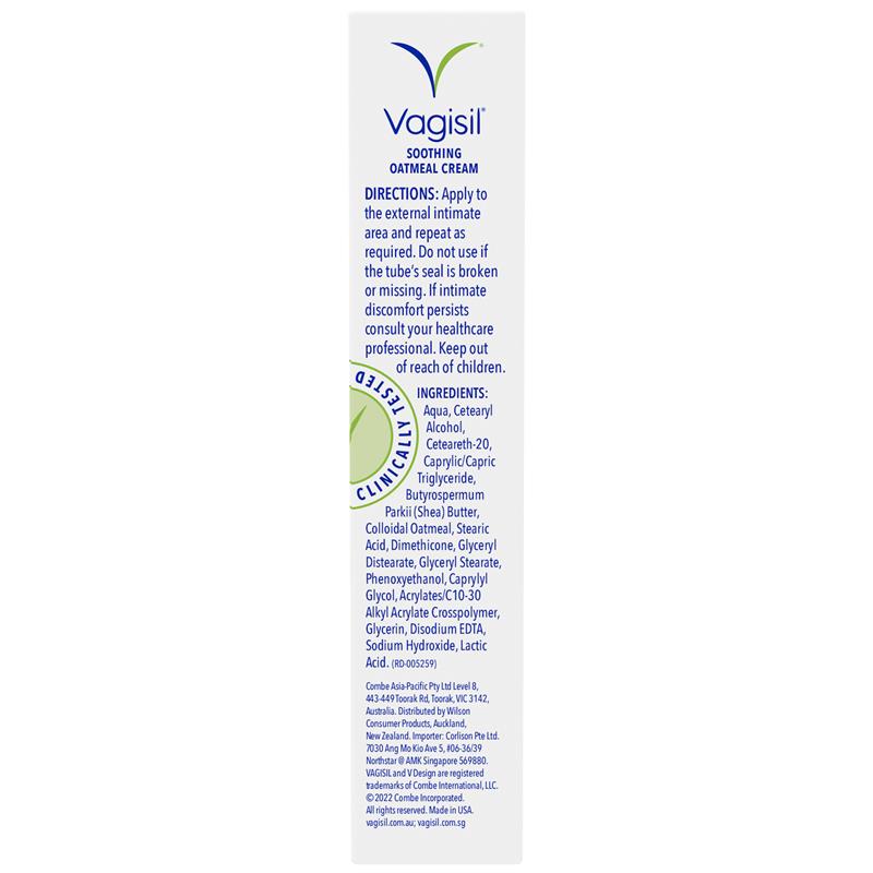 Vagisil Oatmeal Soothing Cream 30g – Fragrance-Free Intimate Care