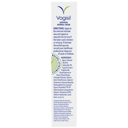 Vagisil Oatmeal Soothing Cream 30g – Fragrance-Free Intimate Care