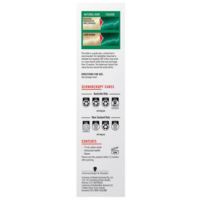 Schwarzkopf LIVE Colour Sea Mermaid Semi-Permanent Hair Dye - 75ml