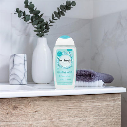 Femfresh Sensitive Wash 250ml – pH Balanced, Soap-Free, Natural Origin