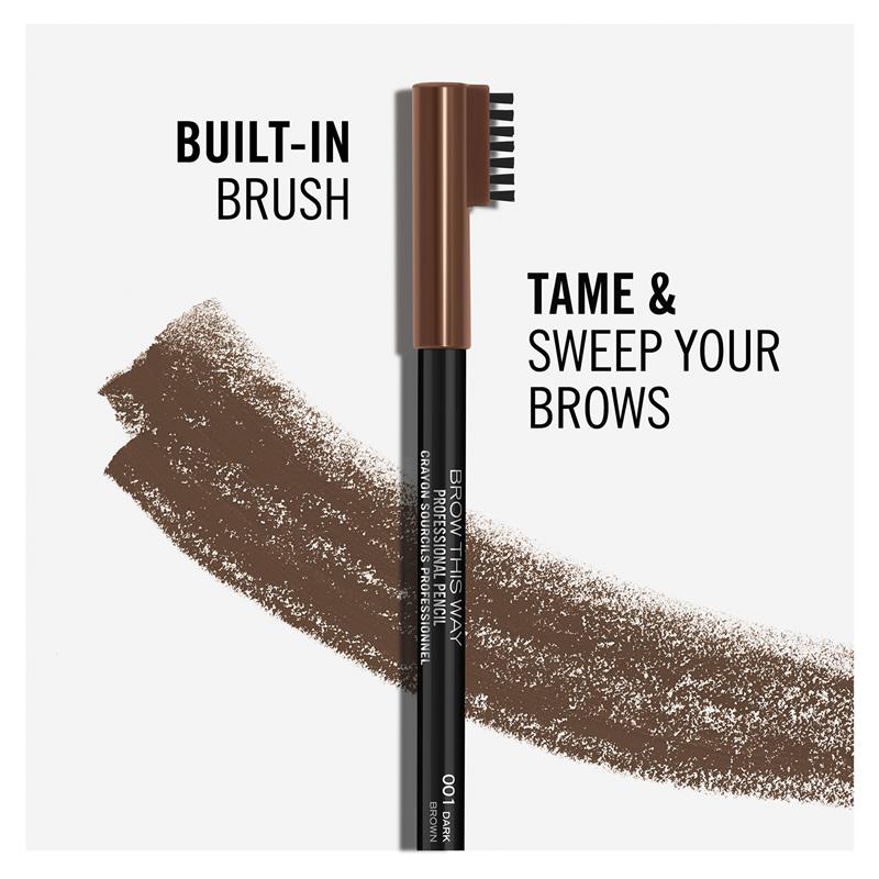 Rimmel Brow This Way Professional Pencil 001 Dark Brown