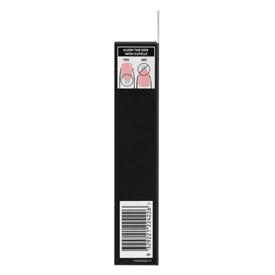 Glam By Manicare Glam Ready Pre-Glued Nails - Rose Petal Jelly - 30 Pieces