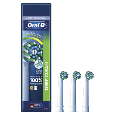 Oral-B Power Toothbrush Deep Clean Refills - White (3 Pack)