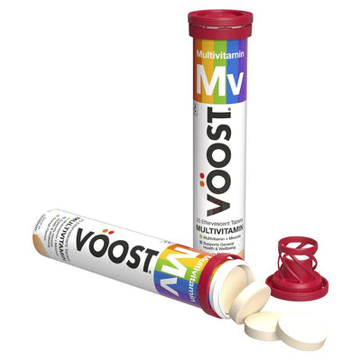 Voost Orange Multivitamin Effervescent Tablets for Adults, 20 Pack