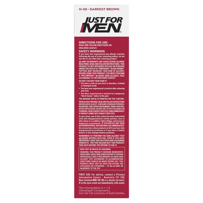 Just for Men Hair Colour - 50 Darkest Brown | Natural Grey Coverage-Auzzi Store