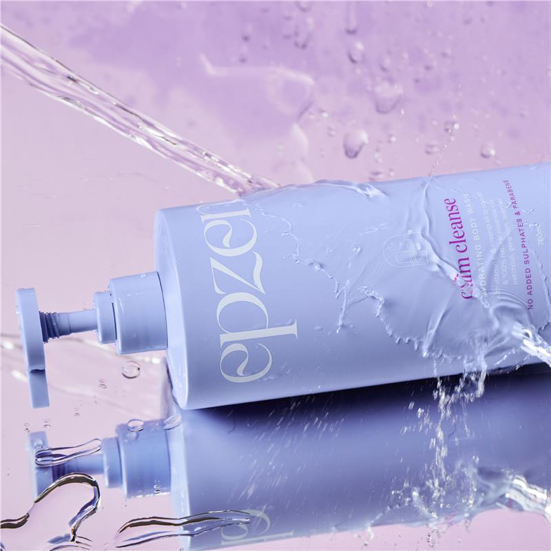 Epzen Calm Cleanse Hydrating Body Wash 750ml with Vitamin E & Rosehip Oil