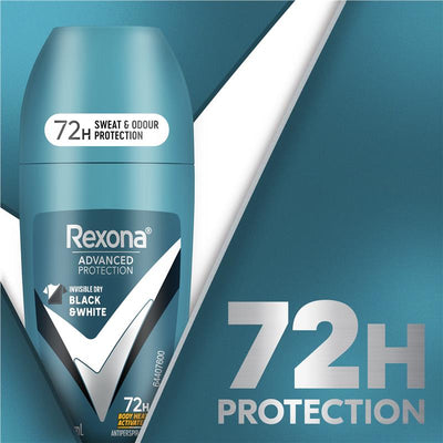 Rexona for Men Antiperspirant Deodorant Roll On Invisible Dry 50ml - Advanced Protection