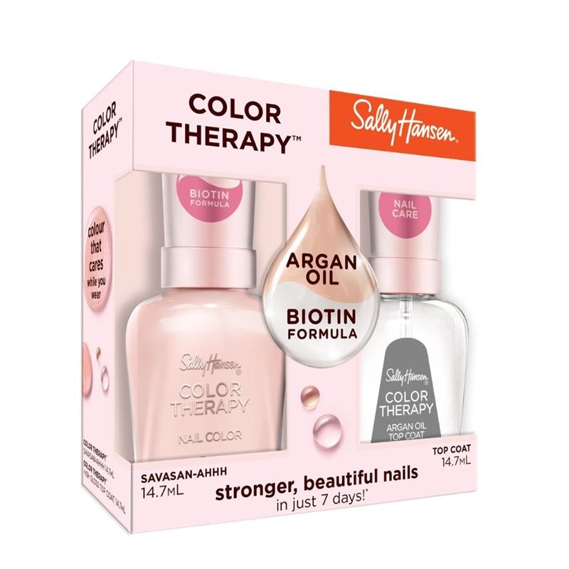 Sally Hansen Color Therapy Nail Polish Duo Pack Savasan-ahhh