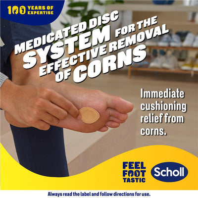 Scholl Corn Removal Medicated Disc Pads - 9 Pack