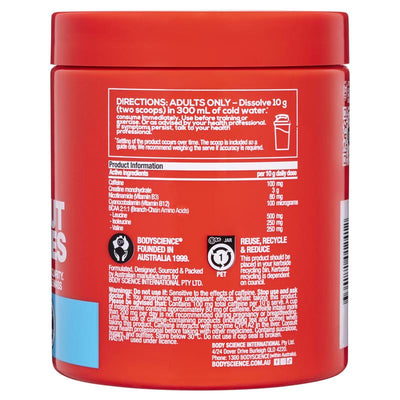 BSc K-OS Pre-Workout Blue Gummies 300g - Elevate Your Workout Performance