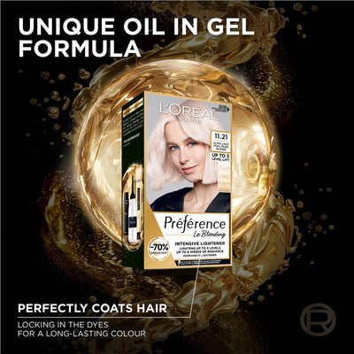 L'Oreal Paris Preference 11.21 Ultra Light Cool Pearl Blonde Hair Color