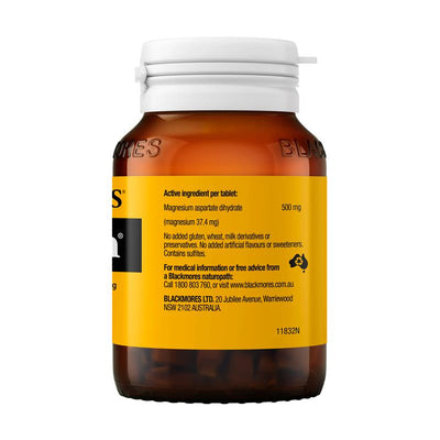 Blackmores MagMin 500mg Bioavailable Magnesium Tablets, 100 Count