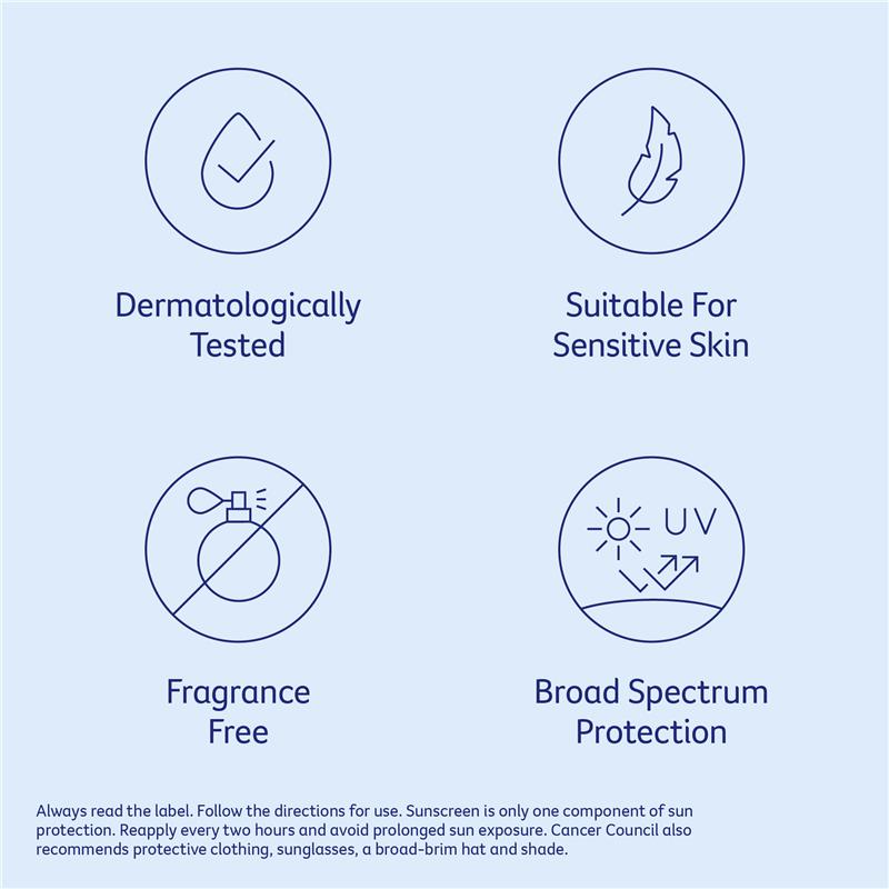 Cancer Council SPF 50+ Sensitive Sunscreen Pump - 200ml - Auzzi Store