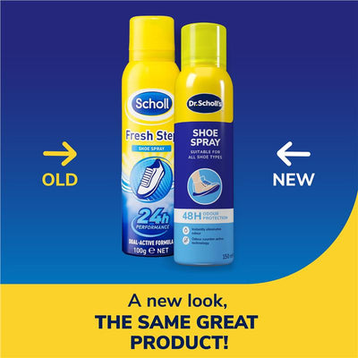 Scholl Fresh Step 24-Hour Odour Protection Shoe Spray, 100g