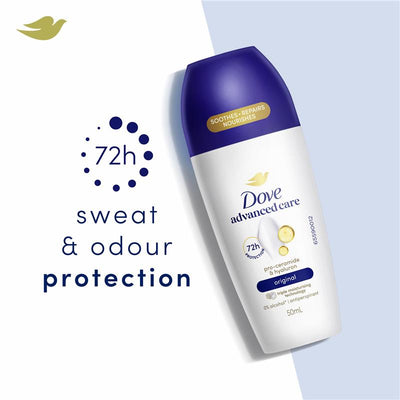 Dove Women Advanced Care Antiperspirant Deodorant 72h Roll On - Original 50ml
