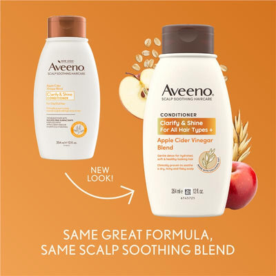 Aveeno Apple Cider Vinegar Clarifying Conditioner for Dull Hair - 354mL
