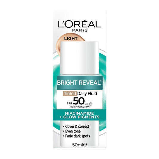 L'Oreal Bright Reveal Tinted SPF 50 Fluid Light - 50ml