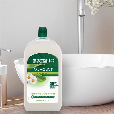 Palmolive Naturals Softening Liquid Hand Wash Aloe Vera & Chamomile Refill - 1L