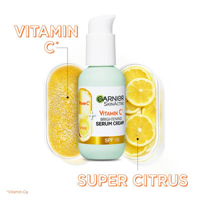 Garnier Skin Active Vitamin C Serum Cream 50ml - Brightening & Hydrating