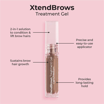 MCoBeauty XtendBrows Treatment Gel Light/Medium