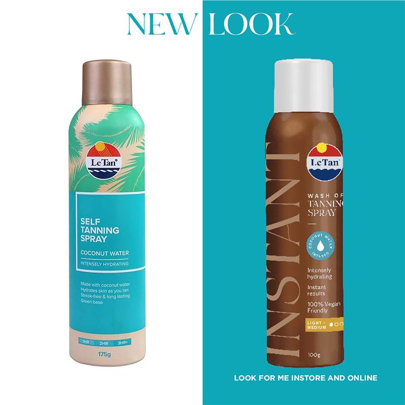 Le Tan Coconut Wash Off Tanning Spray Light-Medium 100g - Effortless Glow