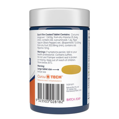 Bioglan Curcumin Double Strength 1200mg with BioPerine – 70 Tablets