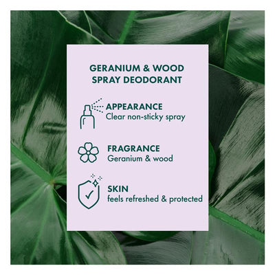 Akin Geranium & Wood Natural Deodorant Spray 150ml