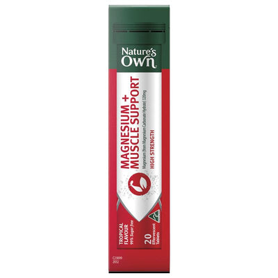 Nature's Own Magnesium + Muscle Support Effervescent Tablets - 60 Count