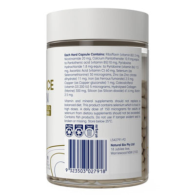 Bioglan Hair Radiance + Collagen 90 Capsules - Nourish Your Beauty