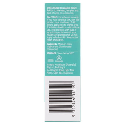 Thursday Plantation Peppermint Headache Pain Relief Roll On 9ml - Soothing Relief