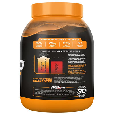 Vital Strength Hydroxy Ripped Thermogenic Protein Powder - Chocolate 2kg