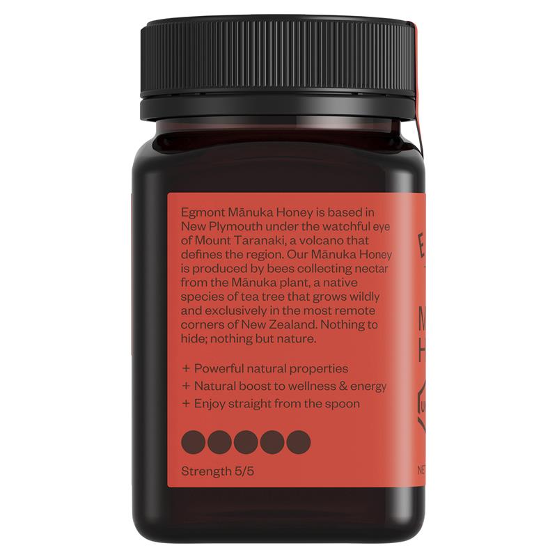 Egmont UMF 20+ Manuka Honey 500g – Raw, Non-GMO New Zealand MGO 830+