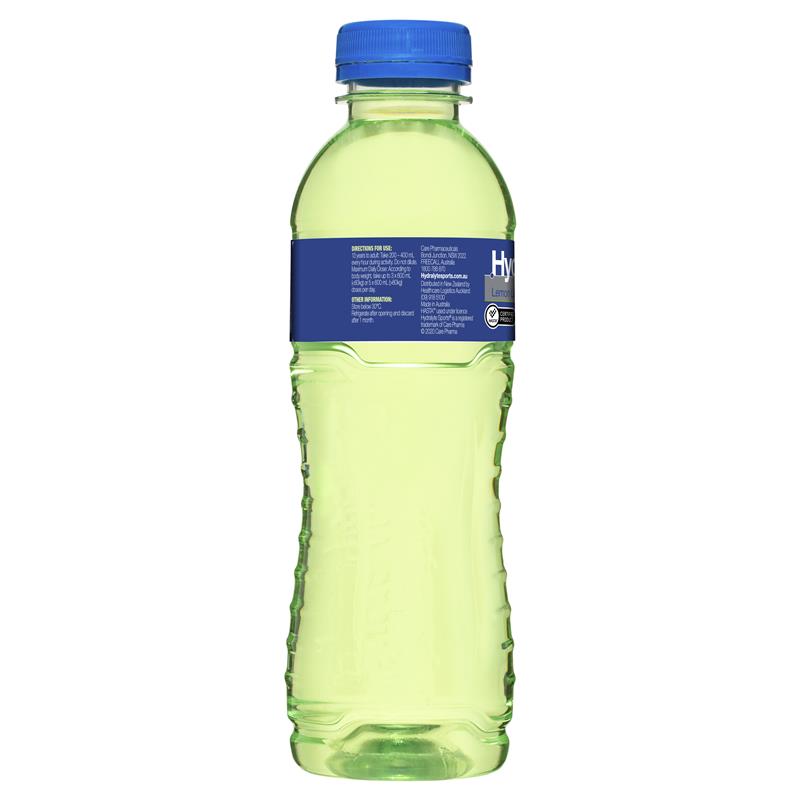 Hydralyte Sports Electrolyte Drink - Lemon Lime 600ml-Auzzi Store