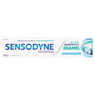 Sensodyne Toothpaste for Sensitivity & Enamel - Fresh Mint (100g)