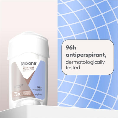 Rexona Women Clinical Shower Clean Antiperspirant Deodorant 45ml