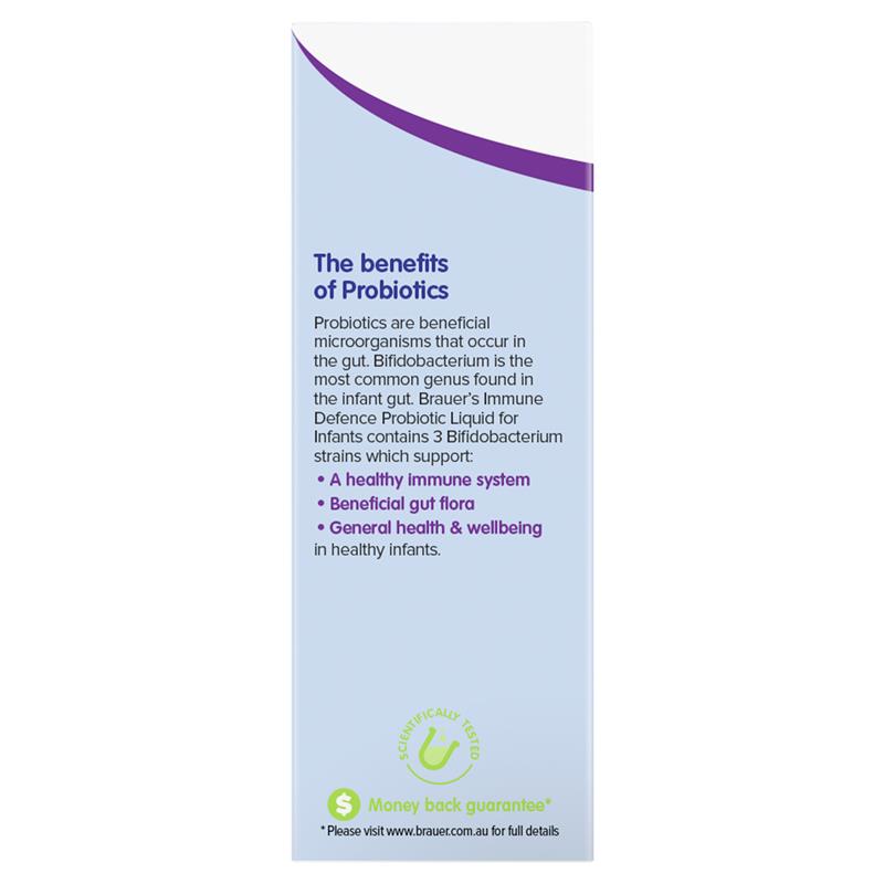 Brauer Immune Defence Probiotic Liquid For Infants 45ml - Supports Gut Health