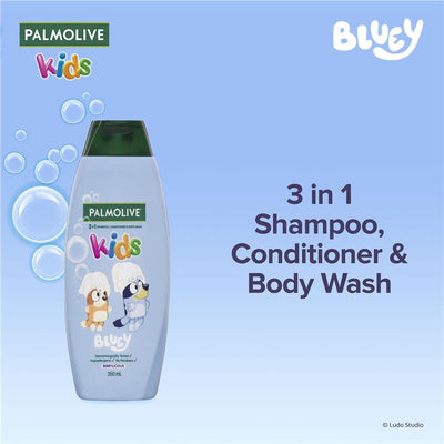 Palmolive 3 in 1 Kids Bluey Shampoo, Conditioner & Body Wash - 350mL